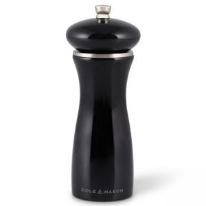 COLE&MASON Мелничка за сол “SHERWOOD BLACK GLOSS“ - 16,5 см. - цвят черен