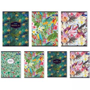 Тетрадка A4 мат/UV Tropical Jardin, 60+2 л.ред, 70 г/м2