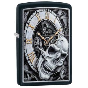 Запалка Zippo Skull Clock Design