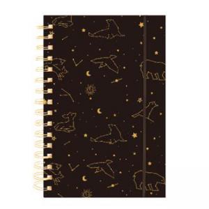 Тетрадка A5 PPL Constellations спир., 80 л.ред, 80 г/м2 ivory с ластик