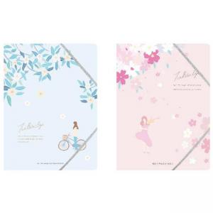 Папка с ластик, А4, PP, Tree Blosso