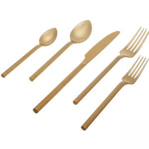 HERDMAR Комплект прибори за хранене DESIRE - 30 части - позлатени / мат