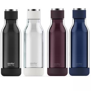 ASOBU Двустенна бутилка “INNER PEACE“ стъкло/тритан - 500 мл