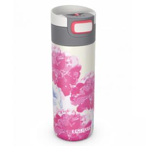 Термочаша ​от неръждаема стомана Kambukka Etna с термокапак 3 в 1 Snapclean®, 500 мл, розови цветя