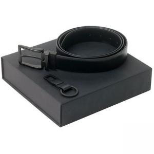 Комплект ключодържател и колан TEXTUM BLACK