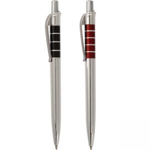 Сребриста пластмасова химикалка