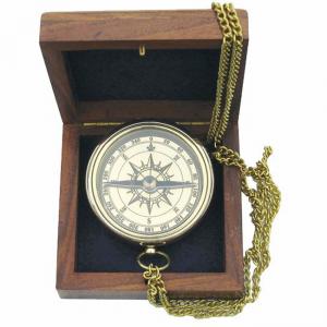 Компас с верижка Sea Club, месинг