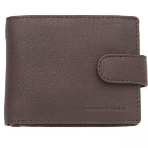 Мъжки тъмно кафяв портфейл - SILVER FLAME