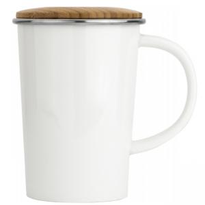 BREDEMEIJER Порцеланова чаша за чай с филтър и бамбуков капак - 400мл.