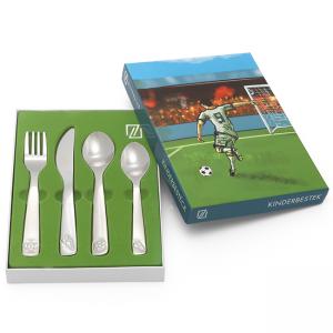 ZILVERSTAD Комплект детски прибори за хранене “Футбол“ - 4 части