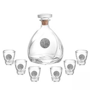 Сет от бутилка + 6 чаши за ракия