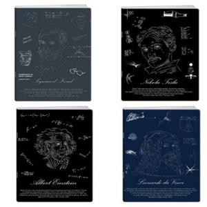 Тетрадка А4 мат/сребро Scientists, 60+2 л.ред, 70 г/м2