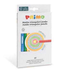 Моливи 12 цв., Maxi, триъгълни, Ø 5.5 мм графит, FSC