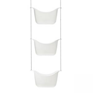 UMBRA Троен органайзер за баня “BASK“ - бял