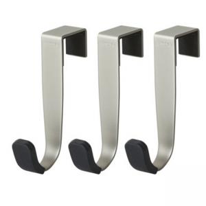 UMBRA Комплект от 3 бр закачалки за вратичка до 18 мм. - “SCHNOOK“ - цвят никел/черен