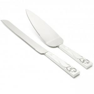 ZILVERSTAD Комплект прибори за сервиране на торта със сребърно покритие “Heart“ - 2 ч.