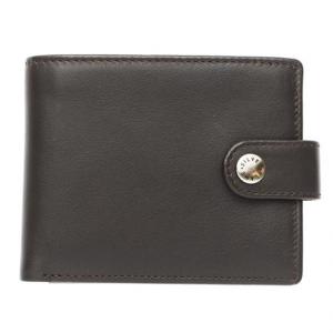 Мъжки портфейл в кафяво SILVER FLAME - колекция Button