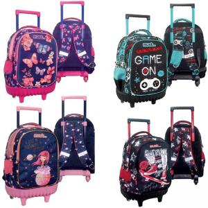 Раница тролей с 3 ципа 3D Butterfly, 34x20x45