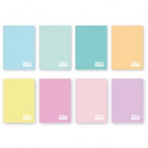 Тетрадка А4, мат лам. 40+2 л.ред, Single Colour Pastel