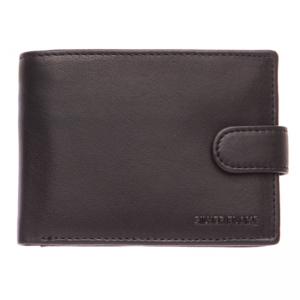 Мъжки черен портфейл  SILVER FLAME - колекция Бъфало