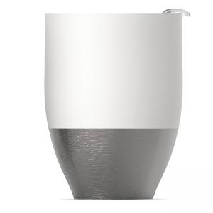 ASOBU  Двустенна термо чаша “IMPERIAL COFFEЕ“ - 300 мл - цвят бял/инокс