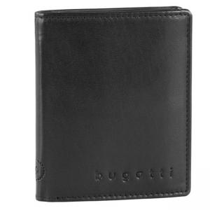 Кожен калъф за кредитни карти Bugatti Primo 9CC, RFID, черен