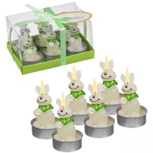 Свещ зайчета 6 бр. в кутия