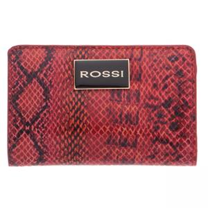 Дамско портмоне цвят Питон червено и черно - ROSSI