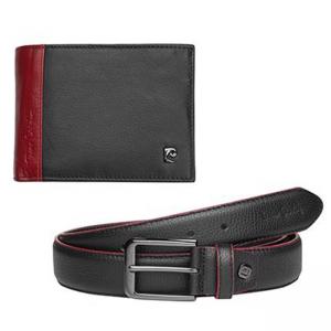 Стилен комплект от портфейл и колан -PIERRE CARDIN - 125 см