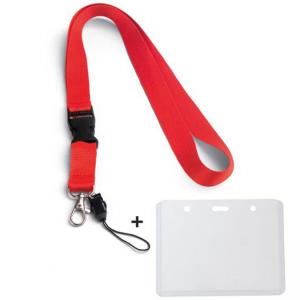 Връзка за бадж с калъф