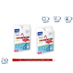 Флумастери 24 цв., връх Ø 3 мм, 16.5 см