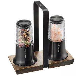 GEFU Комплект мелнички за сол и пипер “X-PLOSION®“ със стойка черни