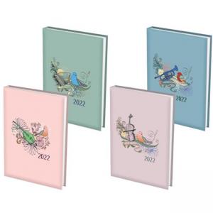 Бележник с дати 14х20 PV Birds 2, 168 л.