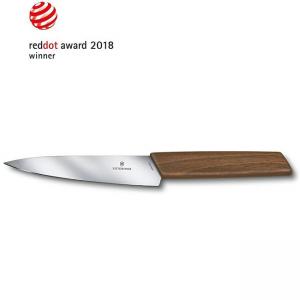 Кухненски нож Victorinox Swiss Modern Office Knife универсален, 150 мм, орех