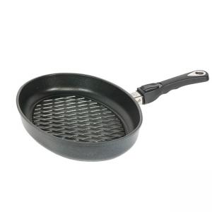 Индукционен тиган барбекю - 35 х 24 с мобилна дръжка