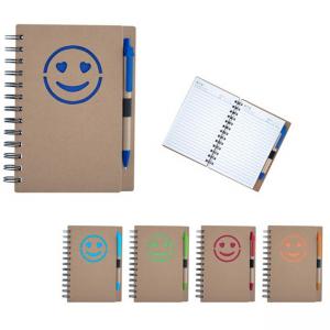 Еко тефтер с еко химикалка Усмивка