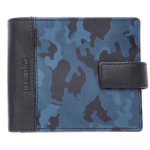 Мъжки портфейл SILVER FLAME - колекция Камуфлаж Син
