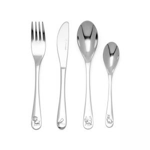 Комплект детски прибори за хранене ZILVERSTAD “Домашни любимци“ - 4 части