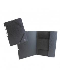 Папка с ластик A4, 400 г, черна, Buffetti #Черен