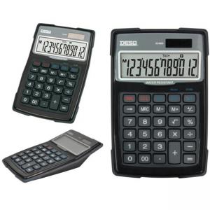 Калкулатор 12 разр., 156x103x38, черен, водо- и прахоустойчив Калкулатор 12 разр., 156x103x38, черен, водо- и прахоустойчив