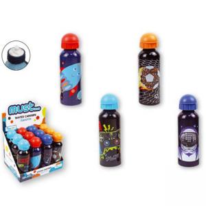 Бутилка за вода алуминий 500 мл, 4 дизайна, Boy, 6.5x21