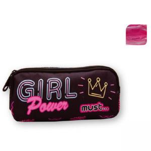 Несесер с два ципа Girl Power, 21x6x9