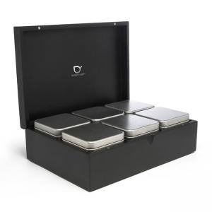 BREDEMEIJER Бамбукова кутия за чай с 6 канистера - черна