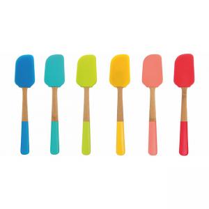 PEBBLY Бамбукова силиконова шпатула 25 см. - различни цветове