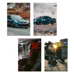 Тетрадка А5, мат/UV Racer, 40+2 л.ред