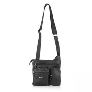 Мъжка чанта PIERRE CARDIN естествена кожа черна