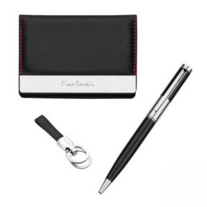 Мъжки сет PIERRE CARDIN - калъф за документи, ключодържател и химикал