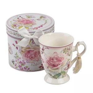 Чаша за чай + кутия Роза и глухарче