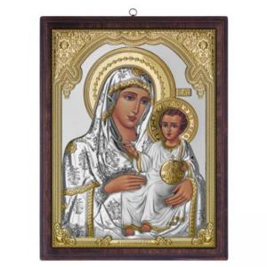 Икона посребрена Светa Богородица Йерусалимска