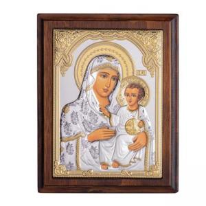 Икона посребрена Светa Богородица Йерусалимска